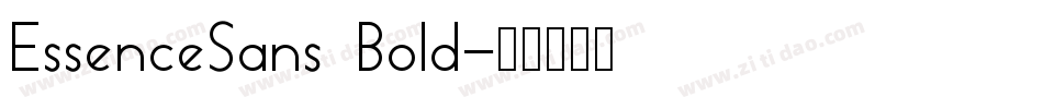 EssenceSans Bold字体转换
